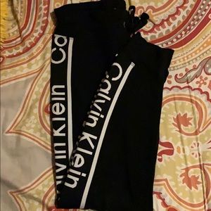 Calvin Klein Logo Tape Drawstring Joggers